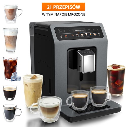 Krups Evidence Hot & Cold EA898G – Nowoczesny smak
jaki ekspres do kawy